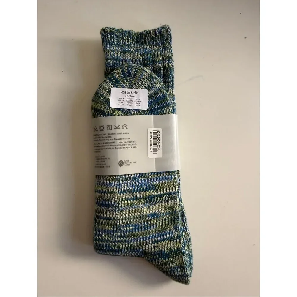Anonymous ISM Socks Crew Made in Japan Cashmere Blend One Size Fits Most